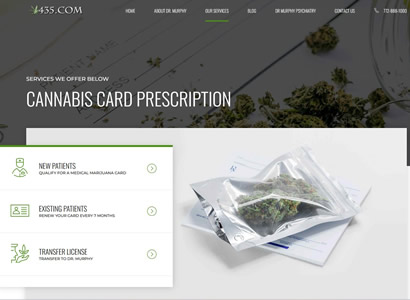 Medical Marijuana Dispensary Web Design