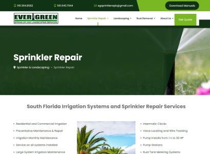 Sprinkler Repair Web Design Company