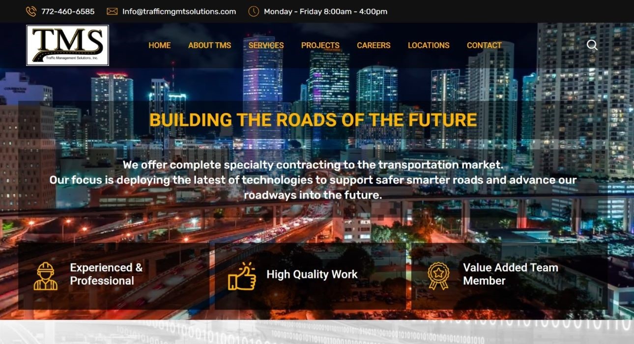 Traffic Management Solutions Website Design