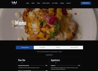 Florida Restaurant Web Design