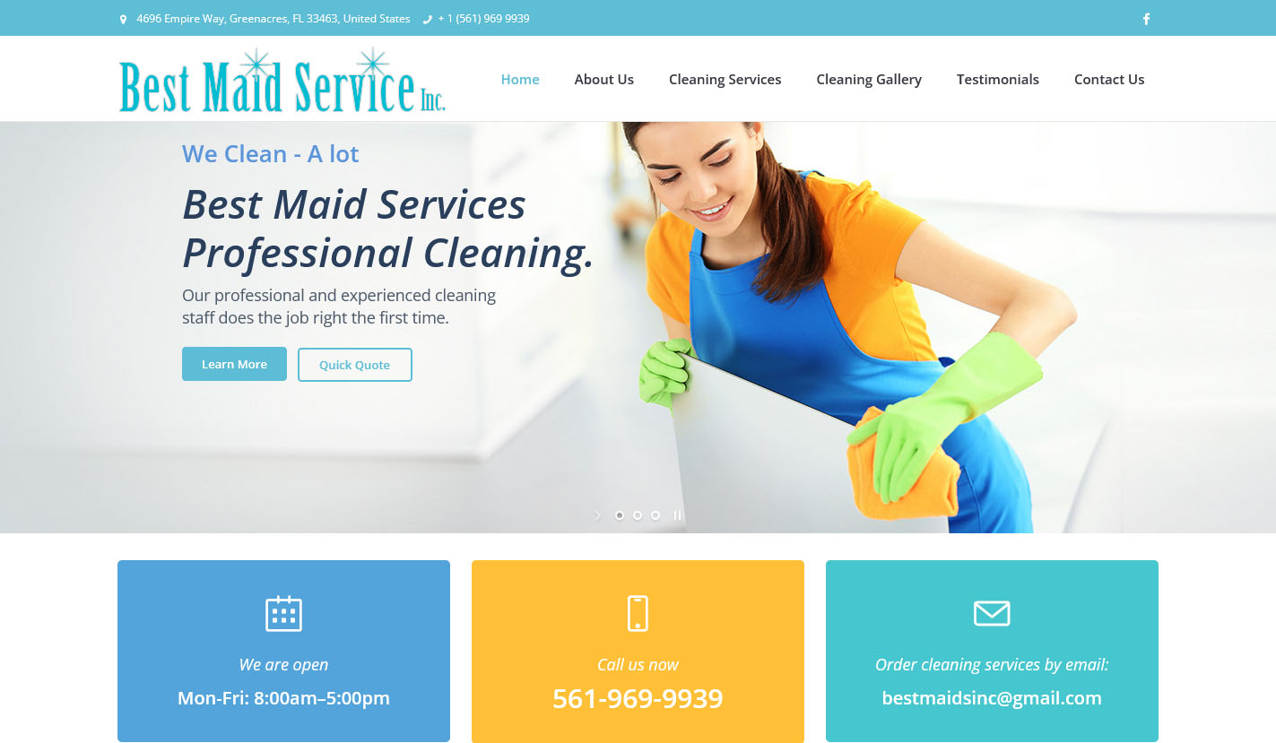 Cleaning Website Design Maid Service Web Design in Florida