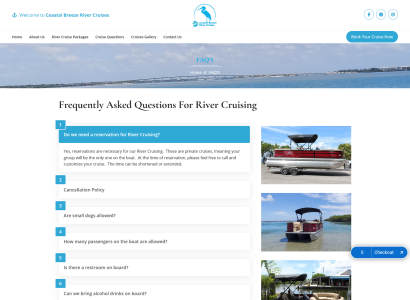 River Cruises Web Design in Florida