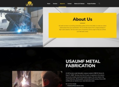 Florida Metal Fabrication Web Design Company