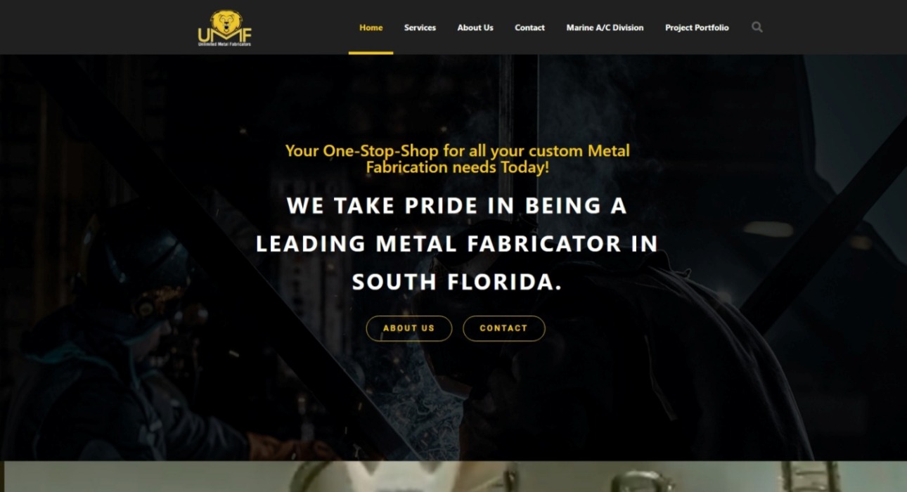 Metal Fabrication Website Design